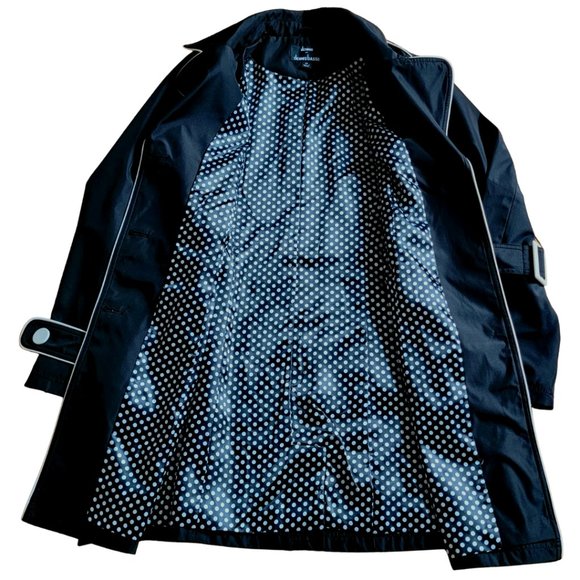 Dennis Basso Women's Trench Coat / Rain Coat B&W Lined Extra Small (NWOT) (EC) - Picture 4 of 6